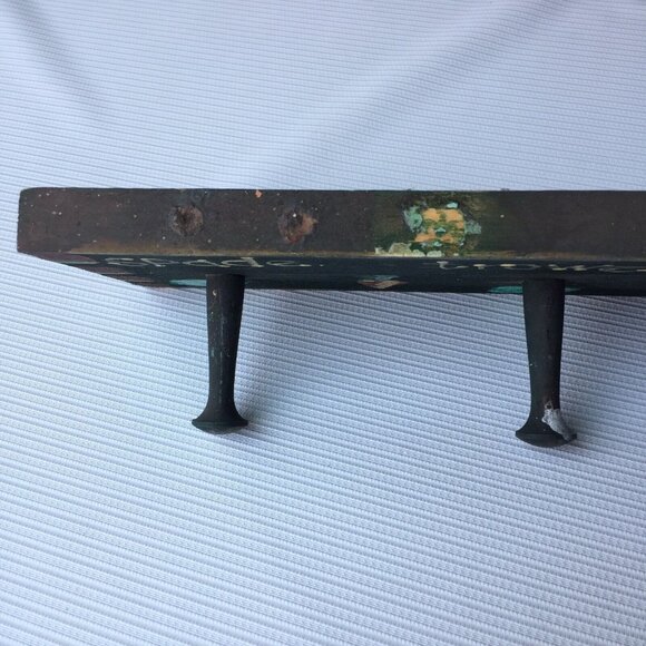 Garden Lover Gift Wooden Tool Rack Handmade Craft Wall Hanging Painted 4 Hooks - Picture 6 of 11